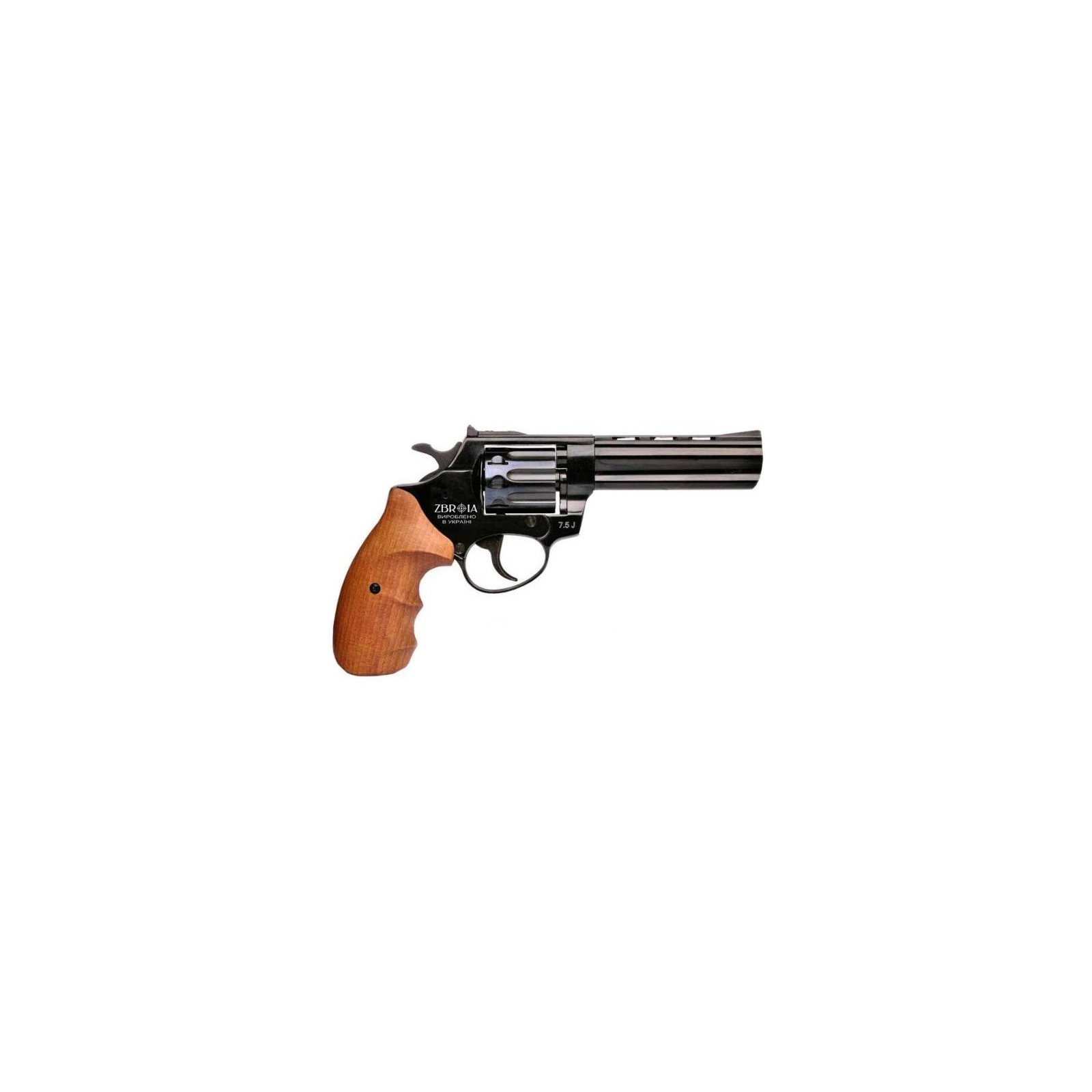 Револьвер під патрон Флобера ZBROIA Profi-4,5' 4 мм черный/бук (3726.00.32) зображення 2