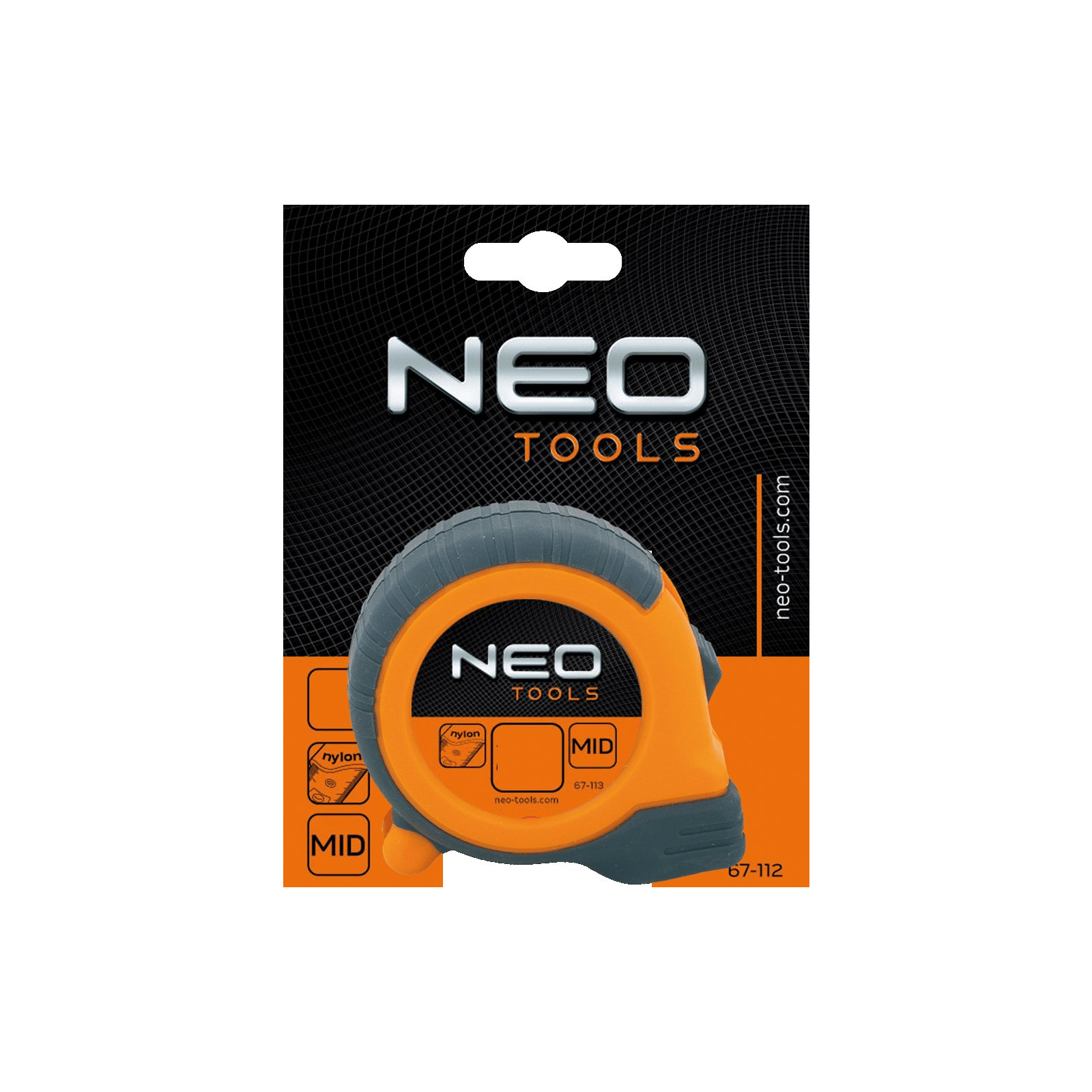 Рулетка Neo Tools стальная лента 2 м x 16 мм, магнит (67-112) изображение 2