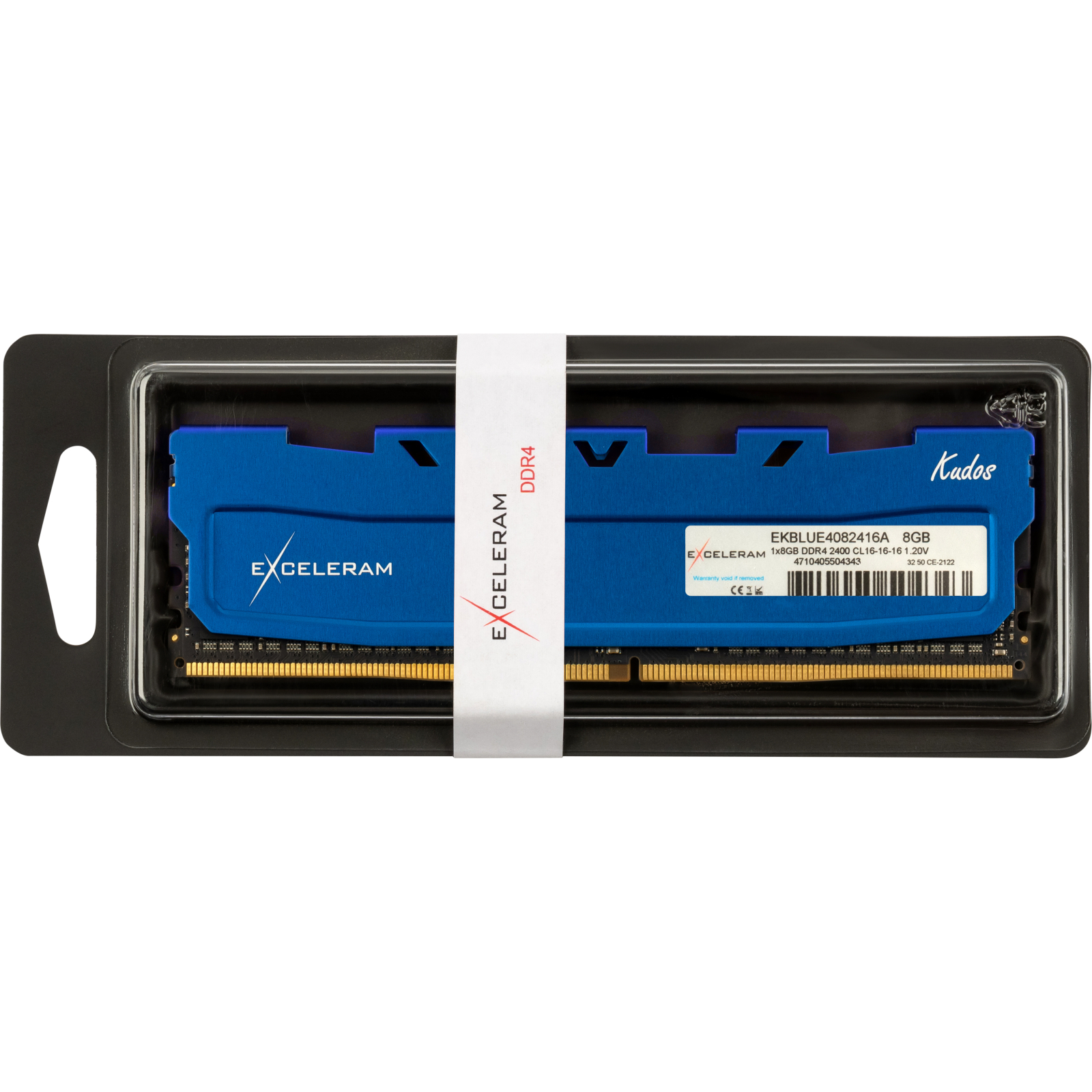 Модуль пам'яті для комп'ютера DDR4 8GB 2400 MHz Blue Kudos eXceleram (EKBLUE4082416A) зображення 3