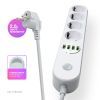 Мережевий фільтр живлення ColorWay CW-CHE44W, 4 розетки/4USB White 2M (CW-CHE44W) зображення 10