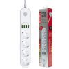 Мережевий фільтр живлення ColorWay CW-CHE44W, 4 розетки/4USB White 2M (CW-CHE44W) зображення 2