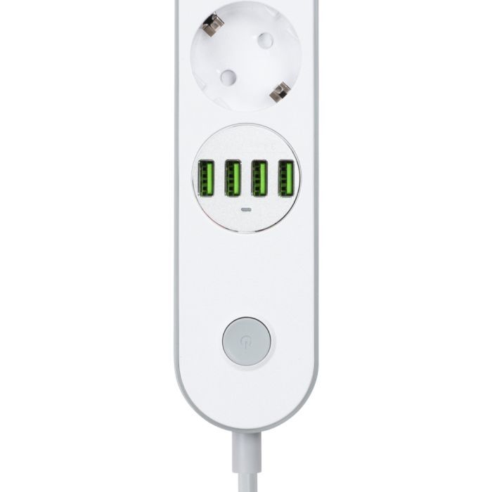 Мережевий фільтр живлення ColorWay CW-CHE44W, 4 розетки/4USB White 2M (CW-CHE44W) зображення 6
