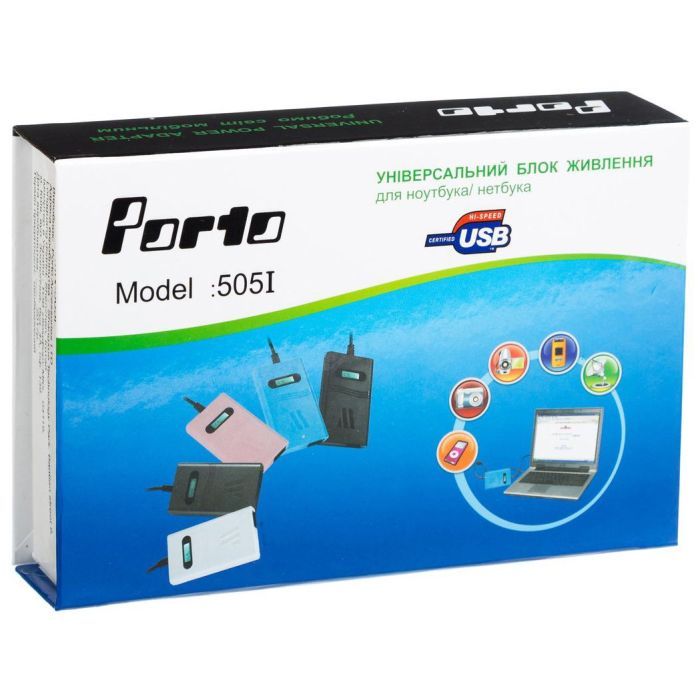 Блок питания к ноутбуку Porto 70W, DC 15-24V (регулируемый), 4A max, + USB 5V,1A (MN-505I) изображение 7