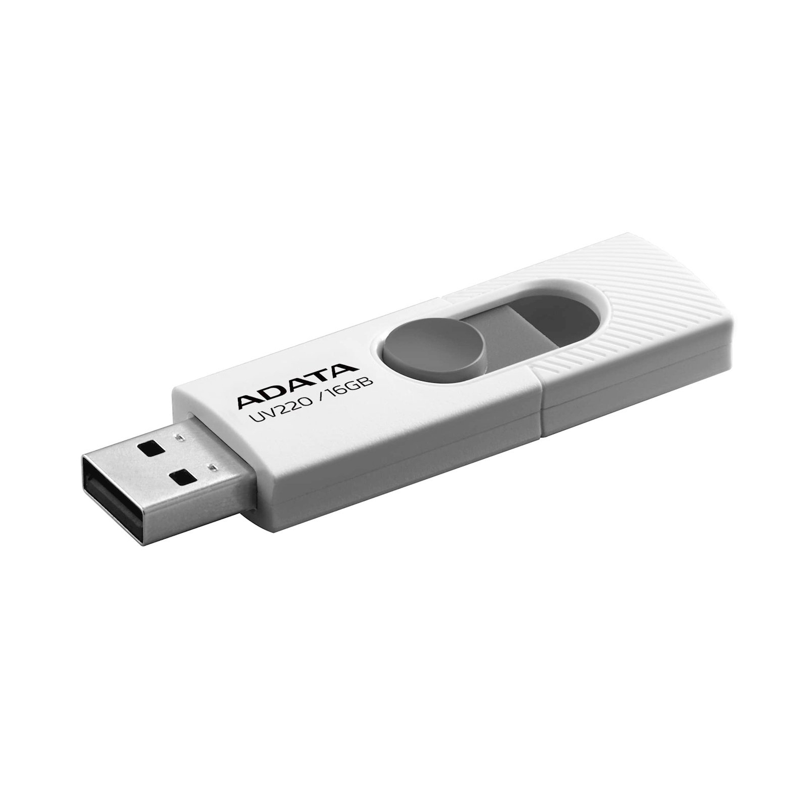 USB флеш накопичувач ADATA 16GB UV220 White/Gray USB 2.0 (AUV220-16G-RWHGY) зображення 2