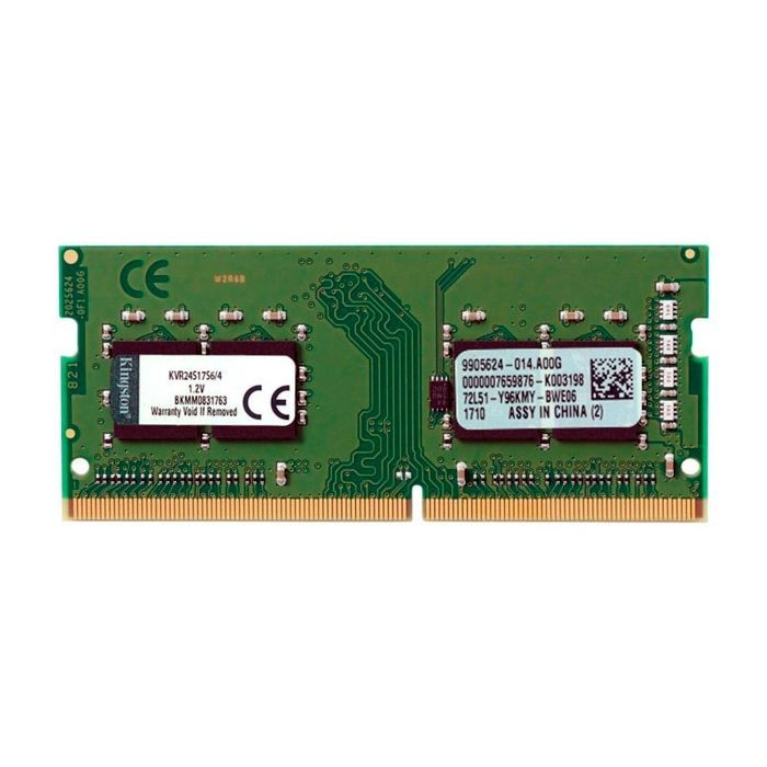 Модуль памяти для ноутбука SoDIMM DDR4 4GB 2400 MHz Kingston (KVR24S17S6/4)