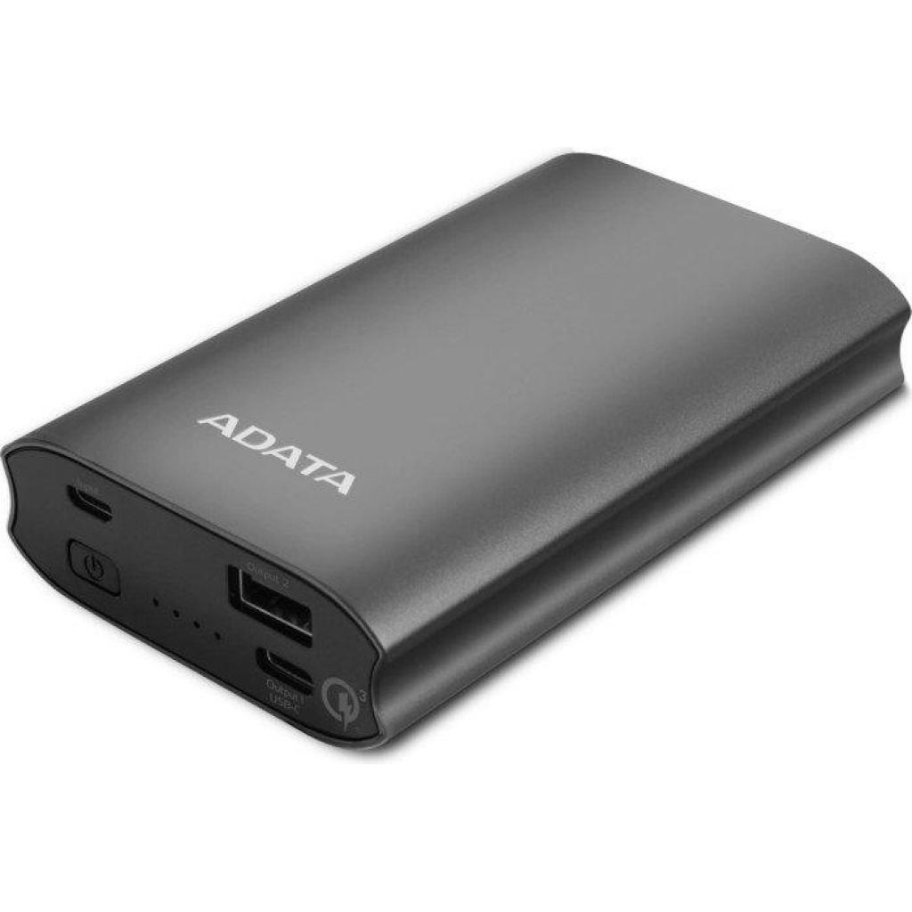 Батарея универсальная ADATA 10050mAh Quick Charge 3.0 Titanium (AA10050QC-USBC-5V-CTI) изображение 4