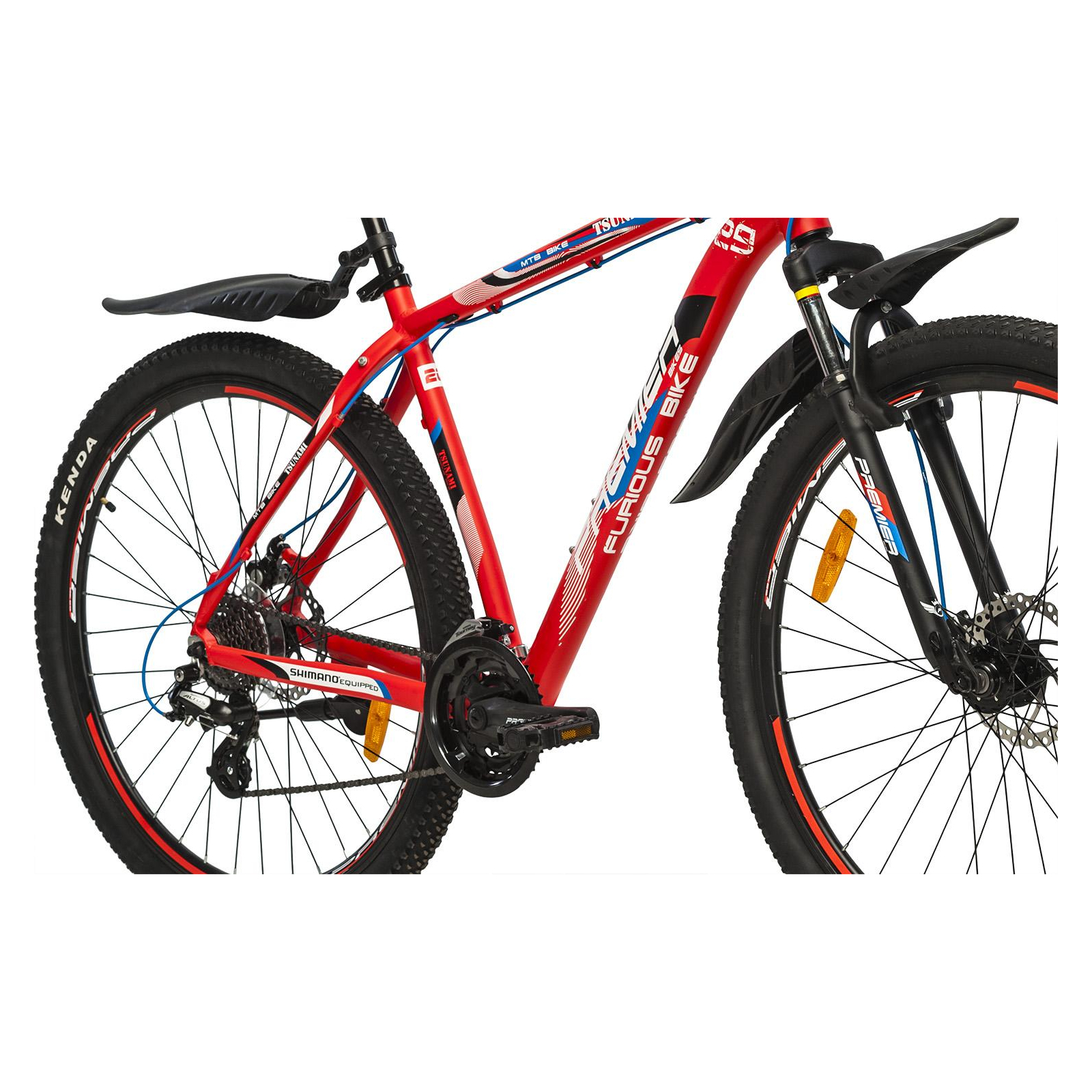 Велосипед Premier Tsunami 29 Disc 20" Neon Red 2018 (SP0004688) зображення 3
