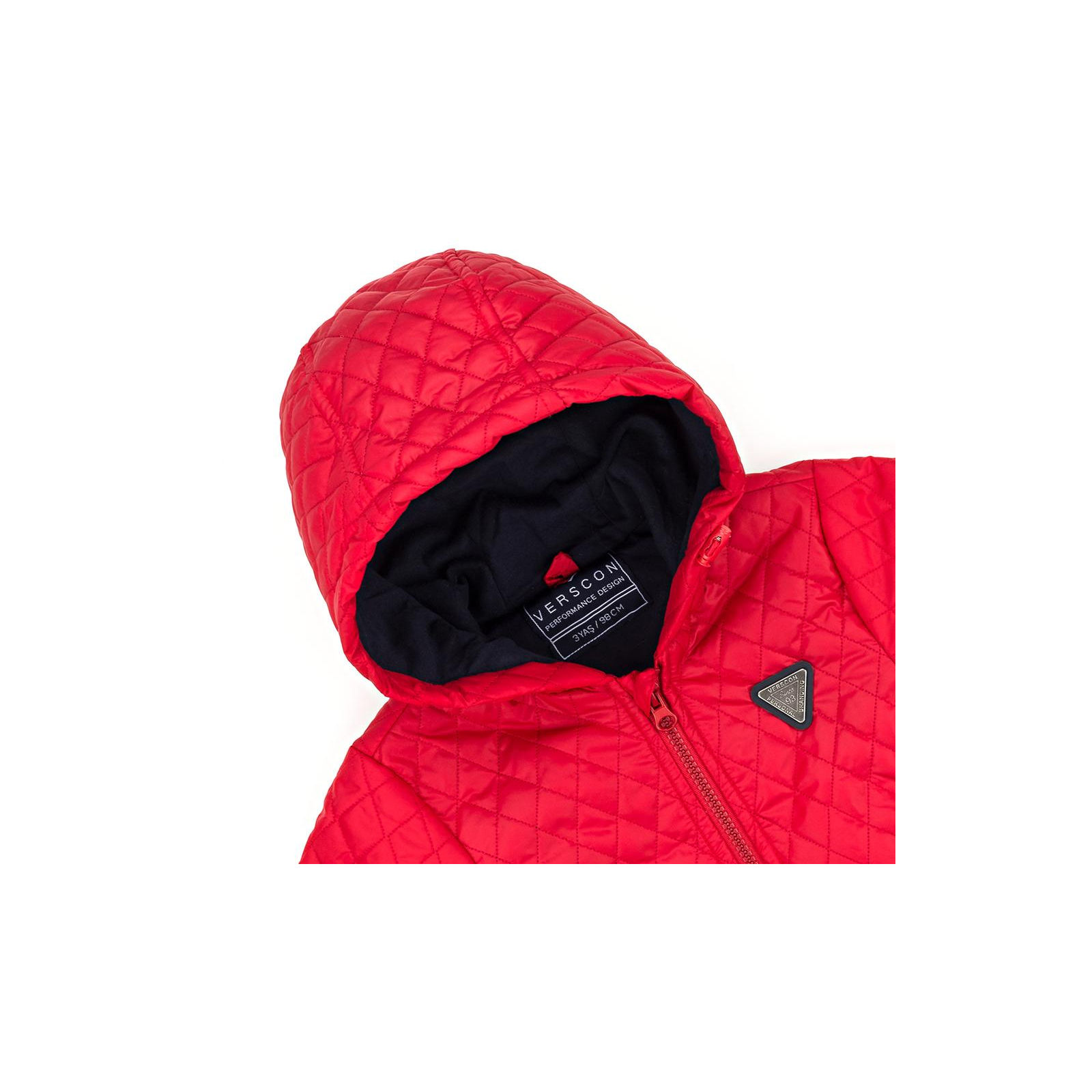 Куртка Verscon стеганая с капюшоном (3439-116B-red) изображение 4