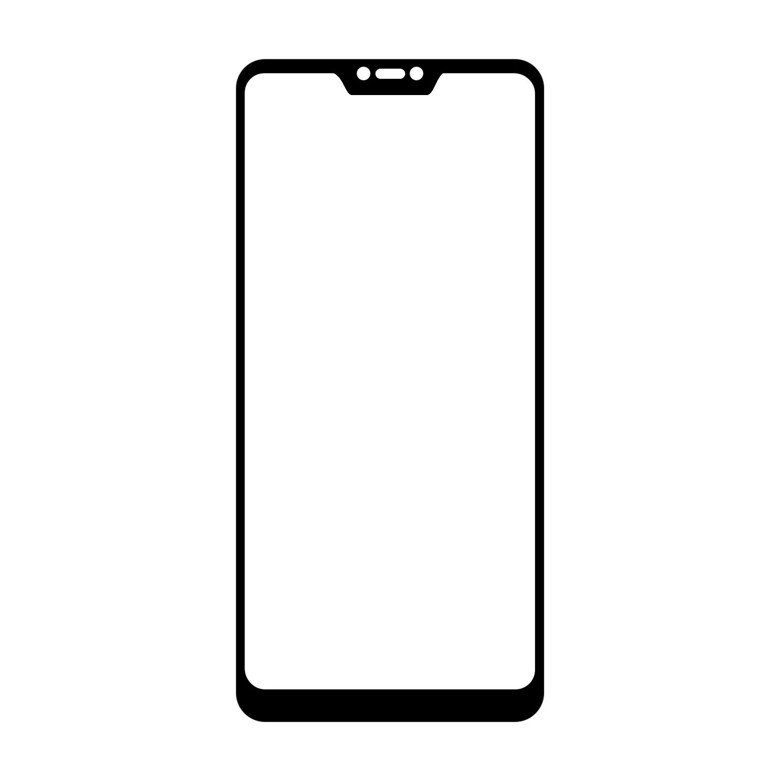 Стекло защитное MakeFuture для Xiaomi MiA2 Lite Black Full Cover (MGFC-XMA2LB) изображение 2