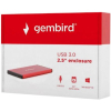 Кишеня зовнішня Gembird 2.5" USB3.0 red (EE2-U3S-3-R) зображення 6