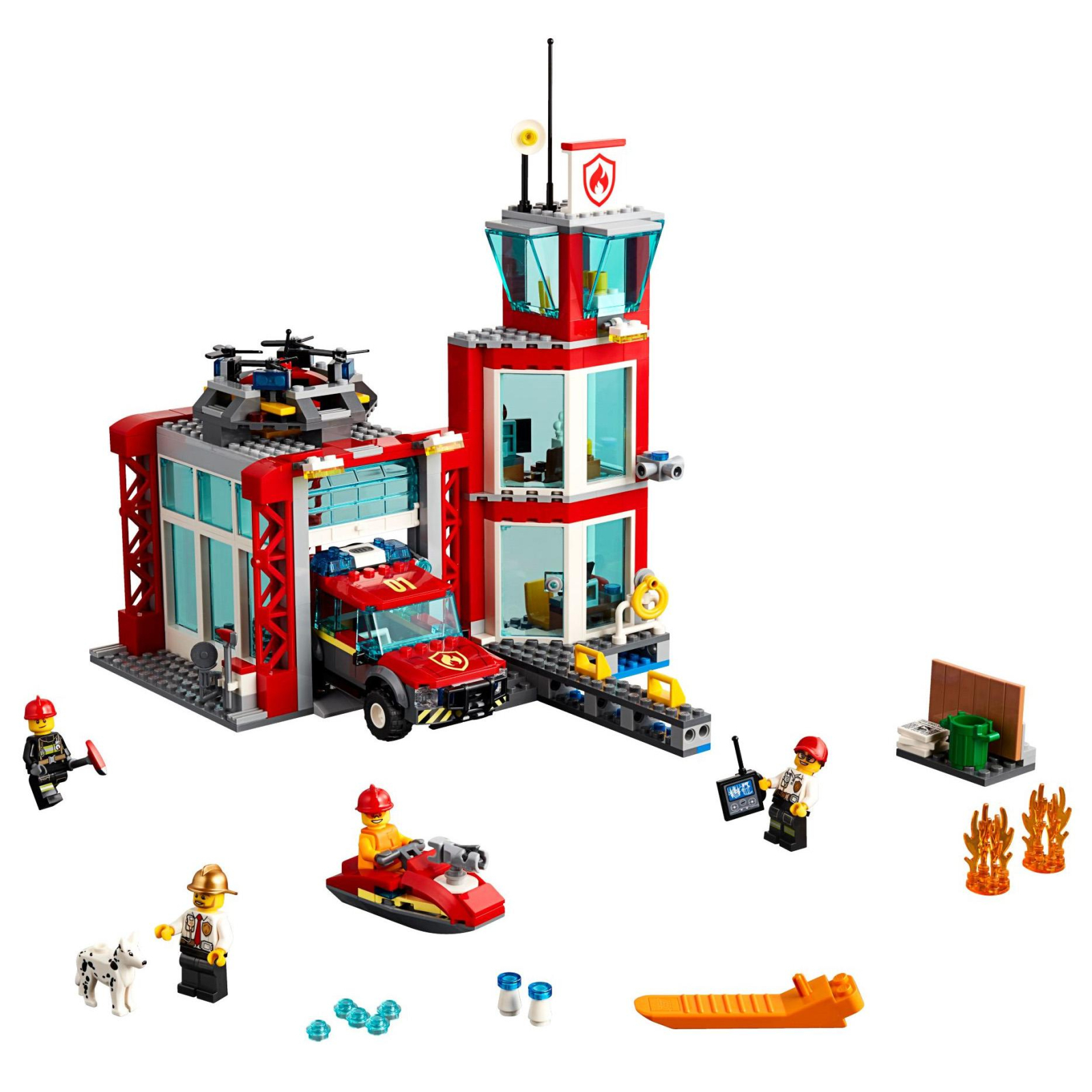 Конструктор LEGO City Пожежне депо 509 деталей (60215) зображення 2