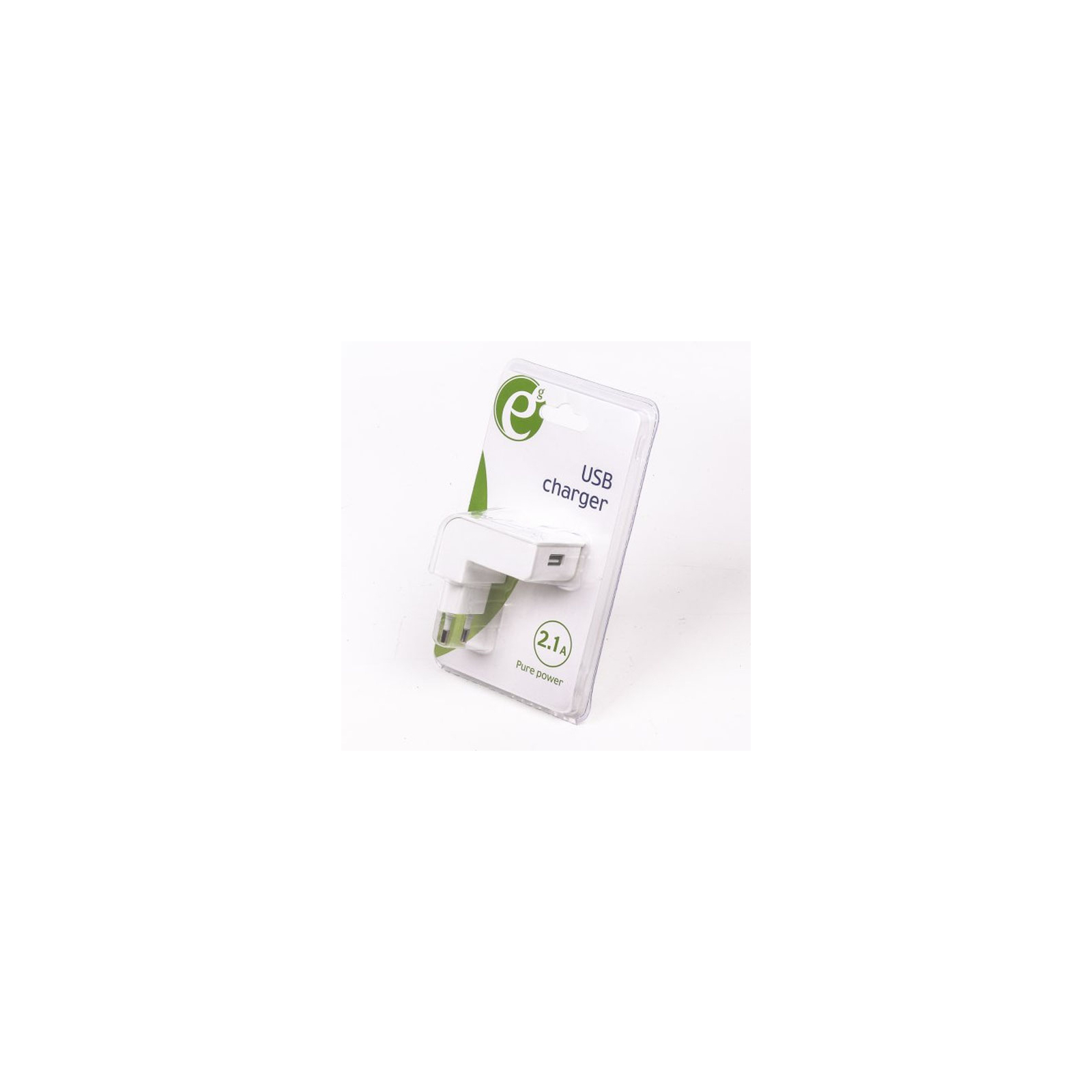 Зарядний пристрій EnerGenie USB 2.1A white (EG-UC2A-02-W) зображення 3