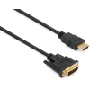 Кабель мультимедийный HDMI to DVI 24+1pin, 1.8m Vinga (VCPHDMI2DVIMM1.8BK)