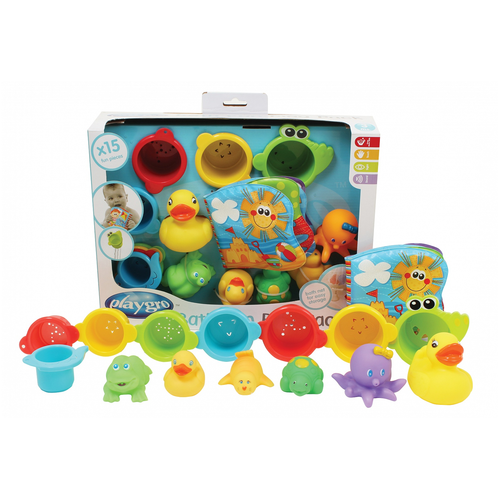 Игрушка для ванной Playgro Подарочный набор для воды 15 эл (25245)