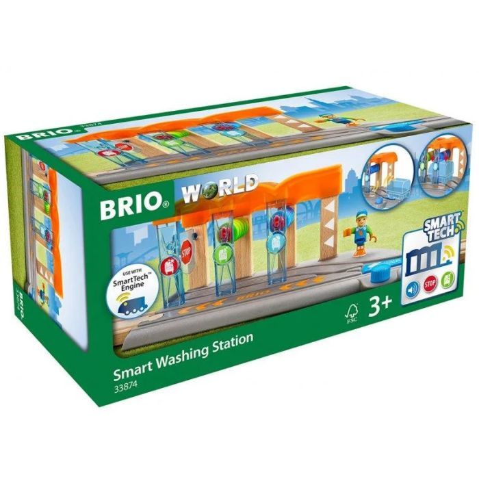 Залізниця Brio World Smart Tech Мийка потягів (33874)