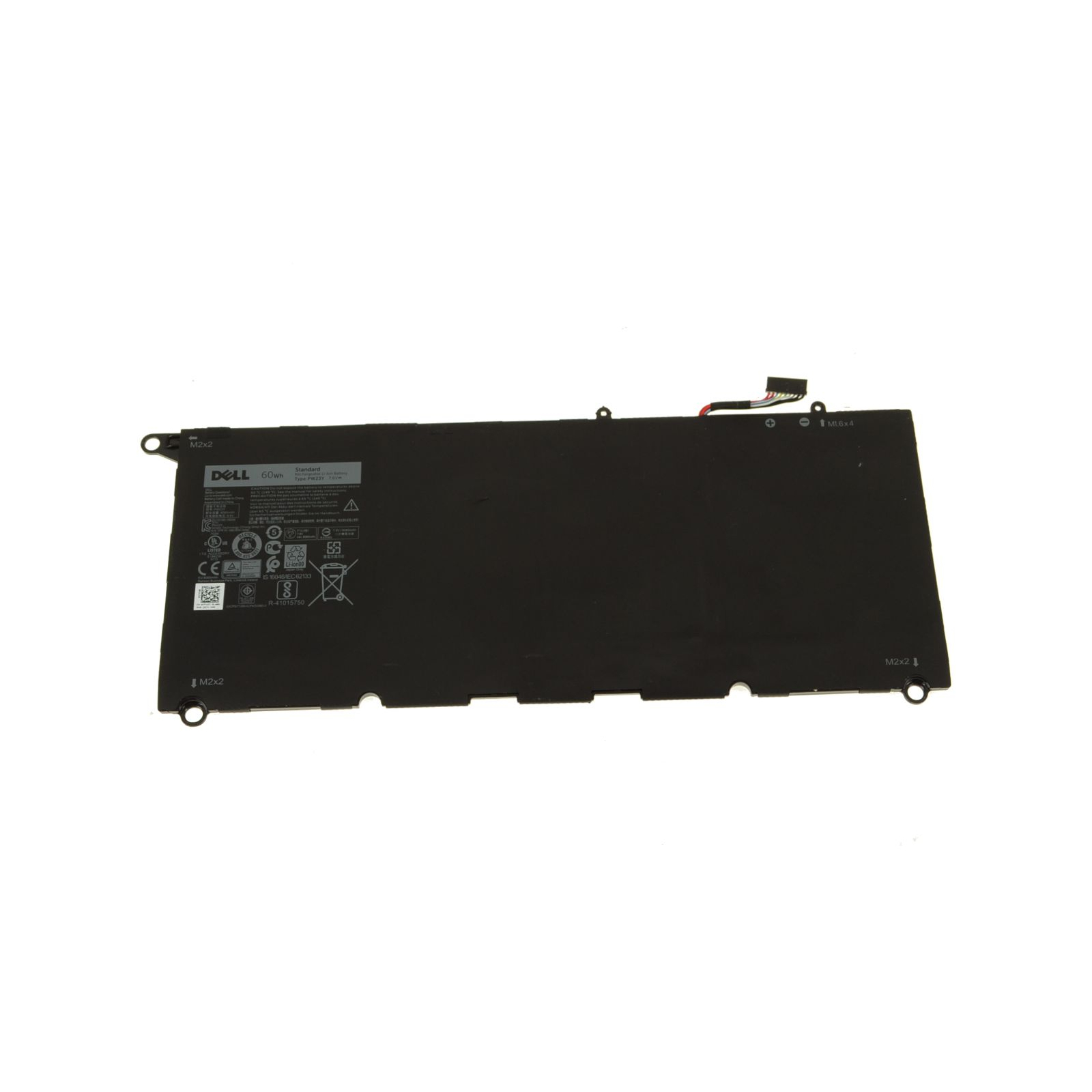 Акумулятор до ноутбука Dell XPS 13-9360 PW23Y, 60Wh (8085mAh), 6cell, 7.6V, Li-ion (A47313)