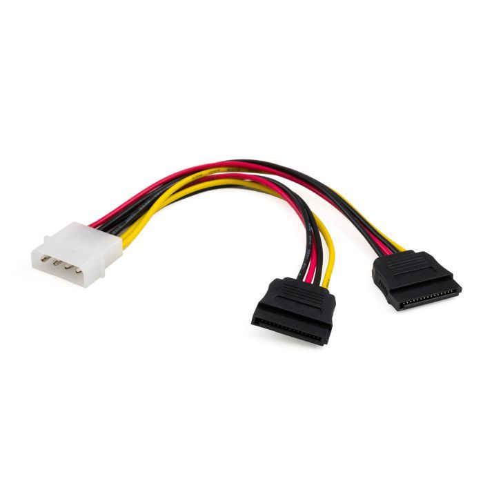 Кабель живлення SATA power 0.2m 2 connectors Vinga (VCPSATA2PW2) зображення 2