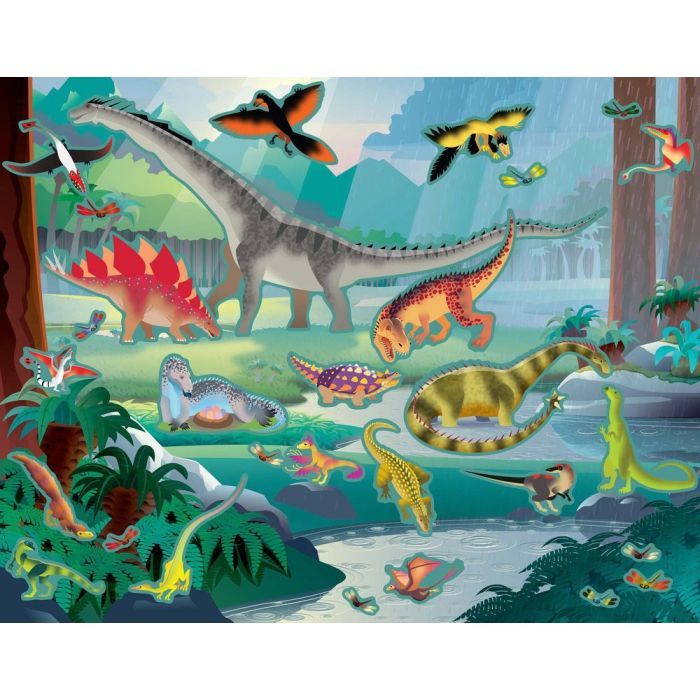 Набір для творчості Melissa&Doug Набір багаторазових наліпок Доісторичний сві (MD9341) зображення 3