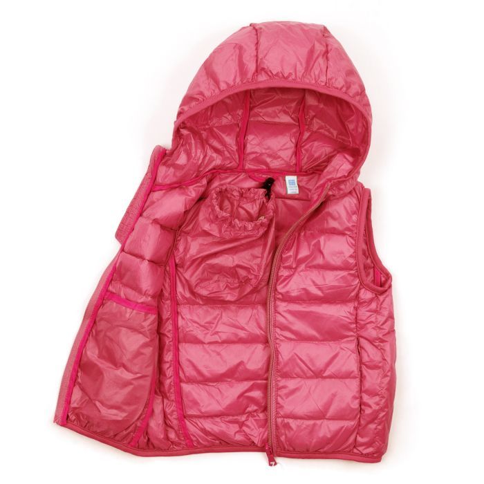 Жилет детский Kurt пуховый с капюшоном (V-HT-580T-116-pink) изображение 5