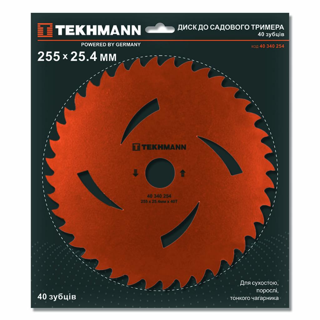 Нож для триммера Tekhmann к садовому триммеру 255х25.4 мм 40 зубцов (40340254) изображение 2