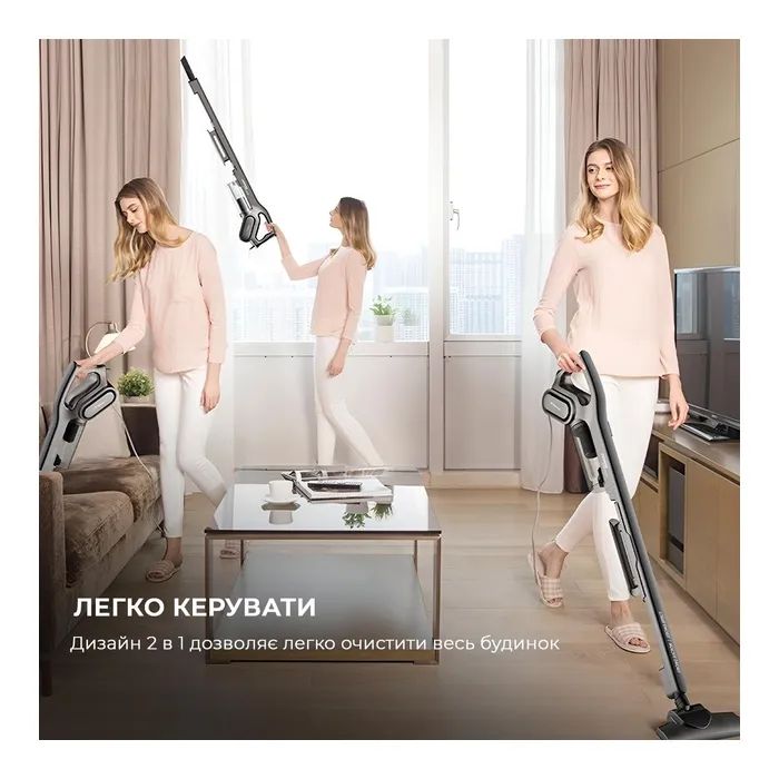 Пылесос Deerma Stick Vacuum Cleaner Cord Gray (DX700S) изображение 9