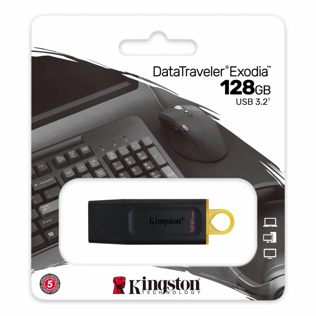 USB флеш накопитель Kingston 64GB DataTraveler Exodia Black/Teal USB 3.2 (DTX/64GB) изображение 4