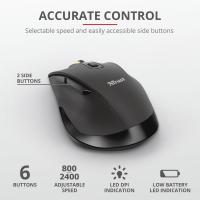 Мышка Trust Fyda Rechargeable Comfort Black (23804) изображение 9
