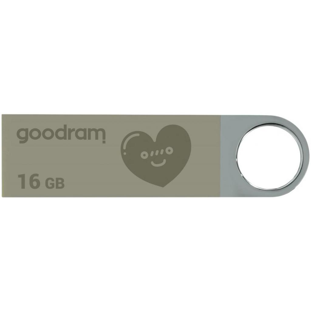 USB флеш накопичувач Goodram 16GB UUN2 Valentine Silver USB 2.0 (UUN2-0160S0R11-V)