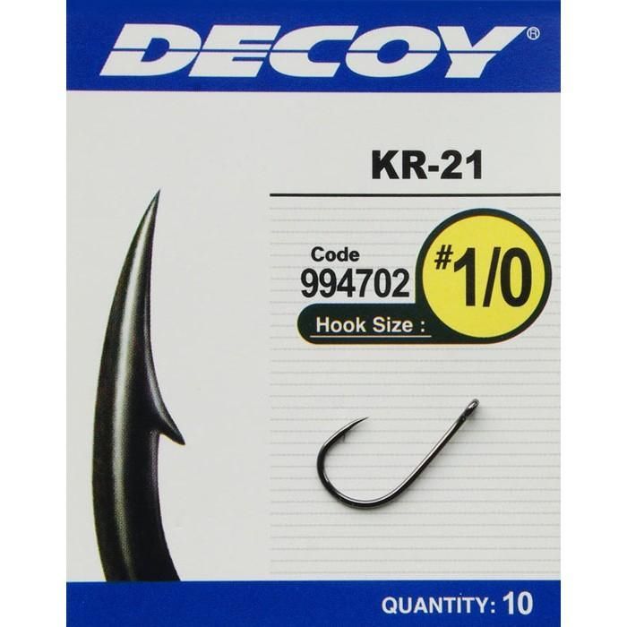 Крючок Decoy KR-21 Black Nickeled 02 (10 шт/уп) (1562.02.95) изображение 2