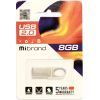 USB флеш накопитель Mibrand 8GB Irbis Silver USB 2.0 (MI2.0/IR8U3S) изображение 2