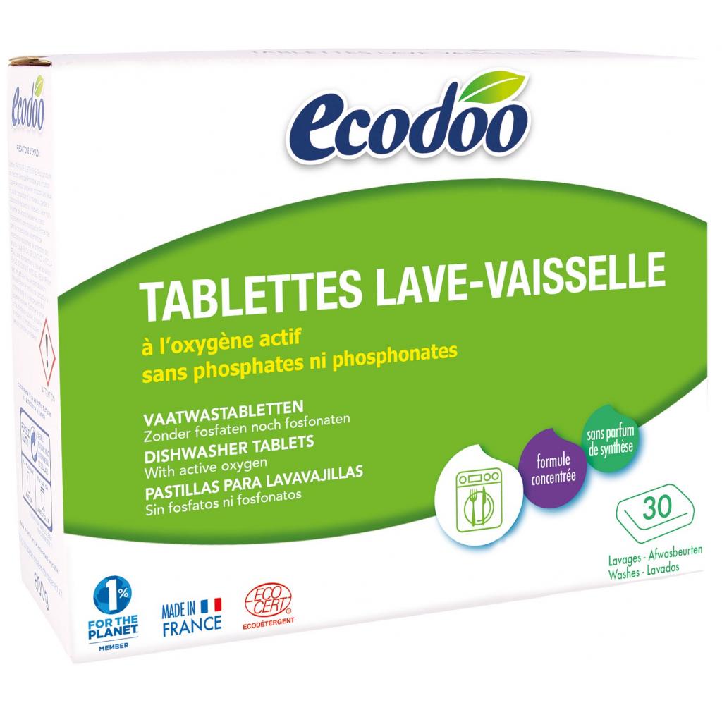 Таблетки для посудомоечных машин Ecodoo Органические 30 шт. (6967)