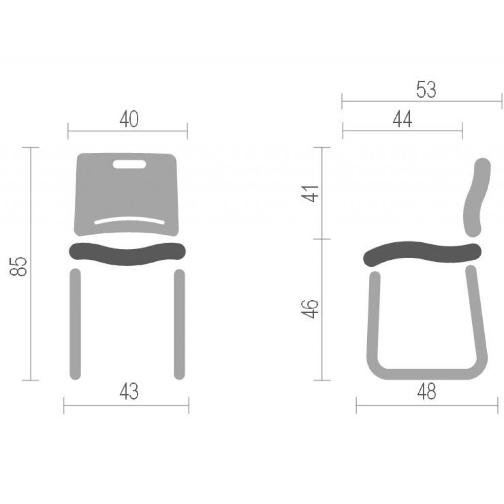Кухонний стілець Аклас Плейфул CH Червоний (11400) зображення 4