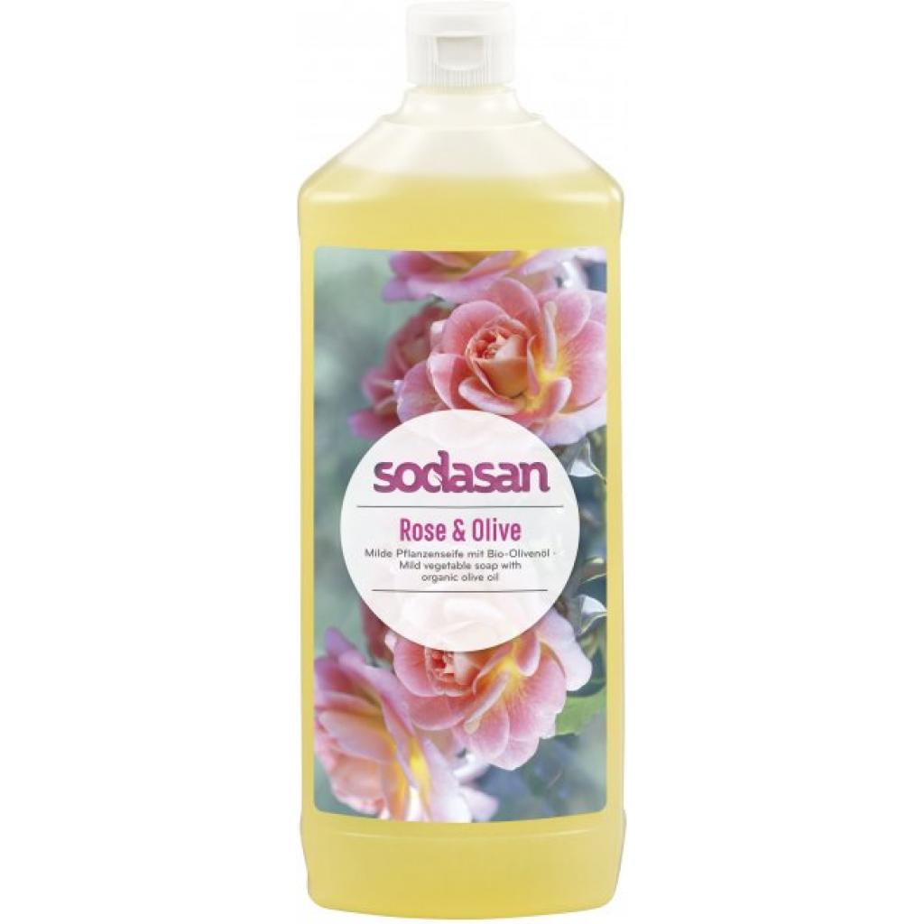 Жидкое мыло Sodasan органическое Rose-Olive тонизирующее 1 л (4019886076166)