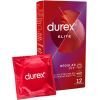 Презервативи Durex Elite латексні з силіконовою змазкою (тонкі) 12 шт. (5010232954229)
