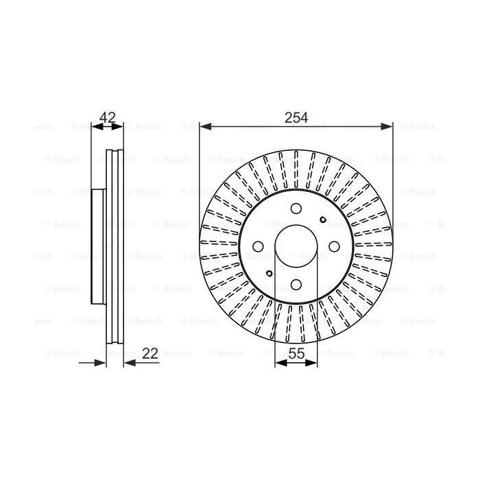 Гальмівний диск Bosch 0 986 479 685 зображення 5