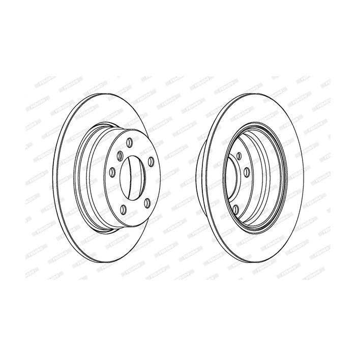 Тормозной диск FERODO DDF1303C