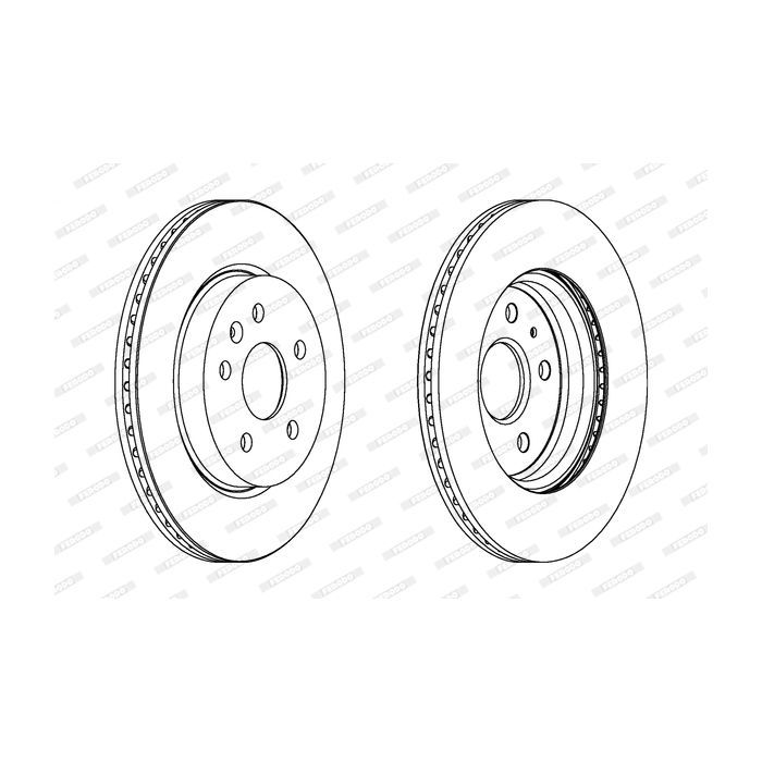 Тормозной диск FERODO DDF1805C