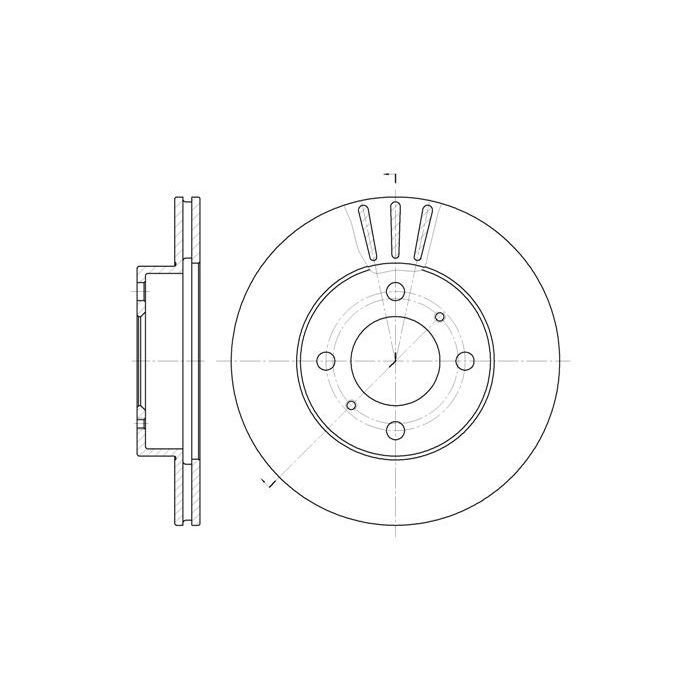 Тормозной диск REMSA 6557.10