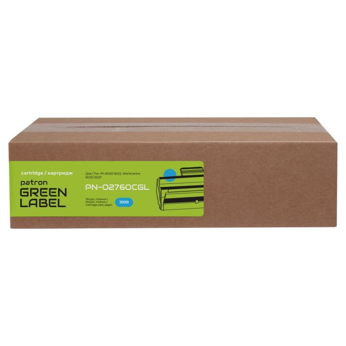 Тонер-картридж Patron Xerox 106R02760 Green Label, Cyan (PN-02760CGL) изображение 2
