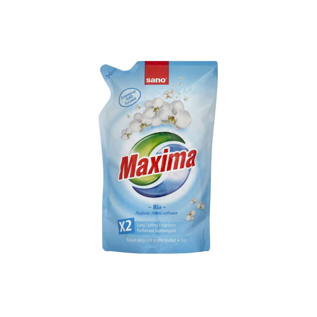 Кондиционер для белья Sano Maxima Bio сменная упаковка 1 л (7290010935512)