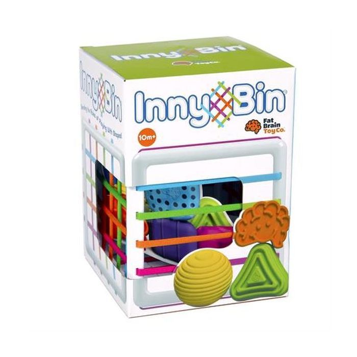 Развивающая игрушка Fat Brain Toys Куб-сортер со стенками-шнурочками InnyBin (F251ML) изображение 2