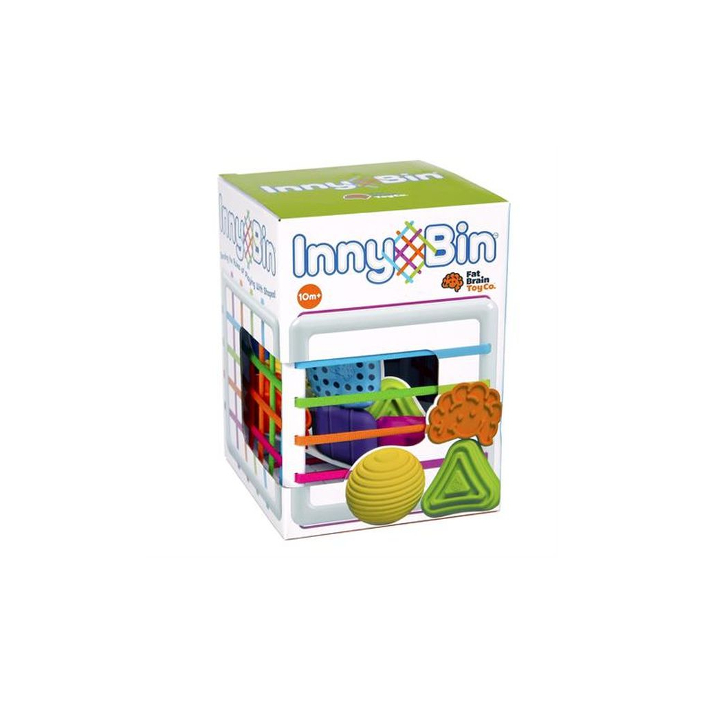 Развивающая игрушка Fat Brain Toys Куб-сортер со стенками-шнурочками InnyBin (F251ML) изображение 2