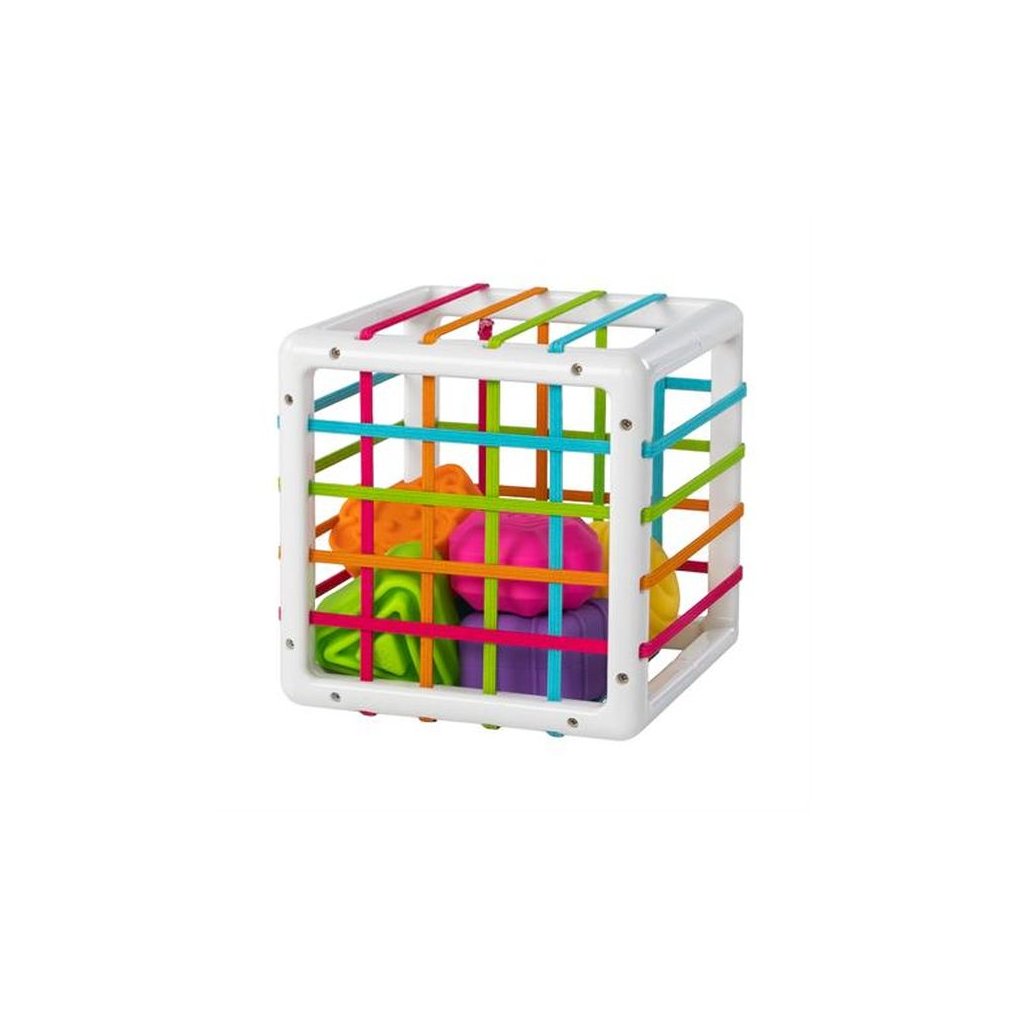 Развивающая игрушка Fat Brain Toys Куб-сортер со стенками-шнурочками InnyBin (F251ML) изображение 3