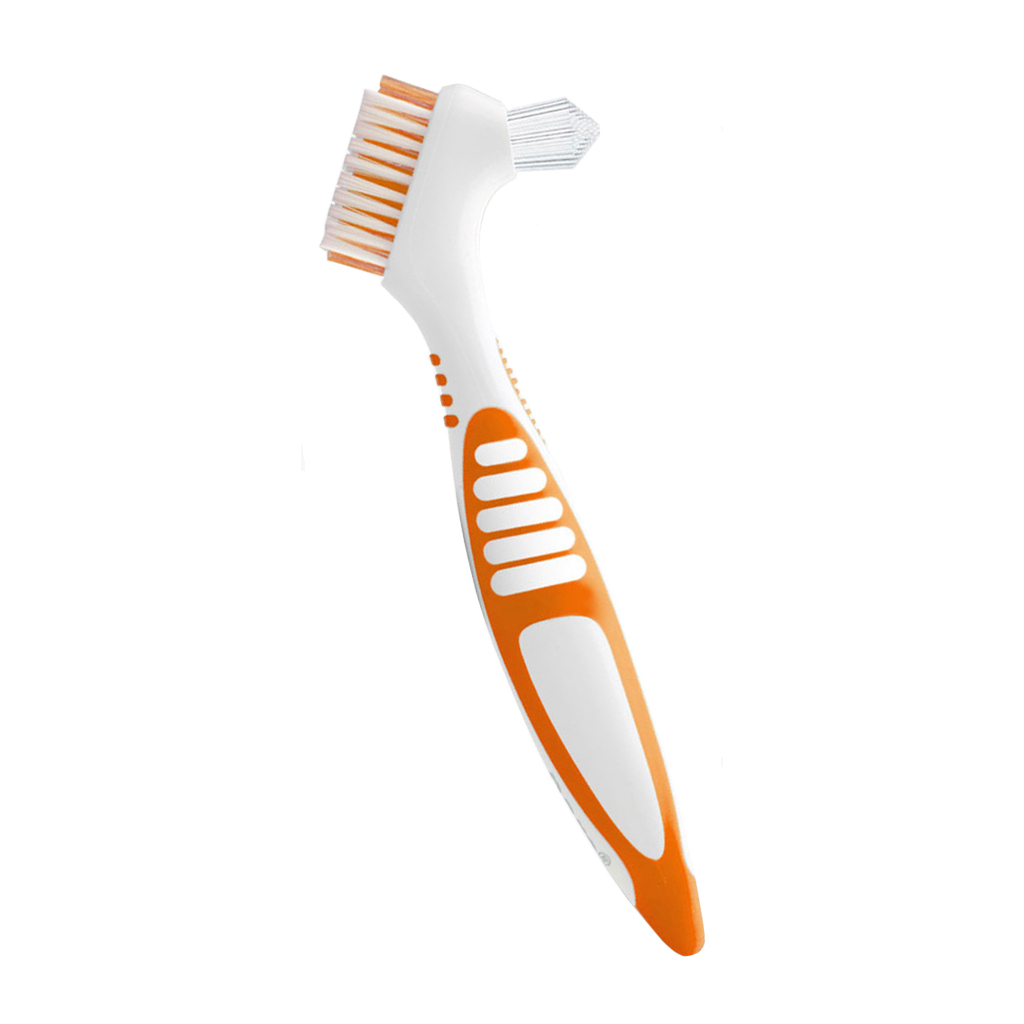 Зубная щетка Paro Swiss clinic denture brush для зубных протезов оранжевая (7610458009208-orange)