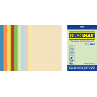 Photos - Office Paper Buromax Папір  А4, 80g, PASTEL+INTENSIVE, 10colors, 250sh, SUPERMIX EUROMAX 