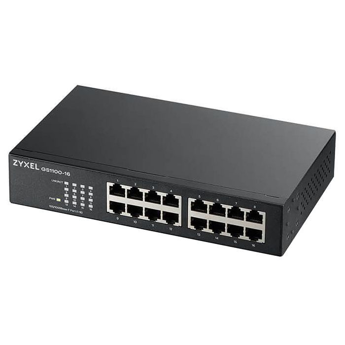 Коммутатор сетевой ZyXel GS1100-16 (GS1100-16-EU0103F) изображение 2