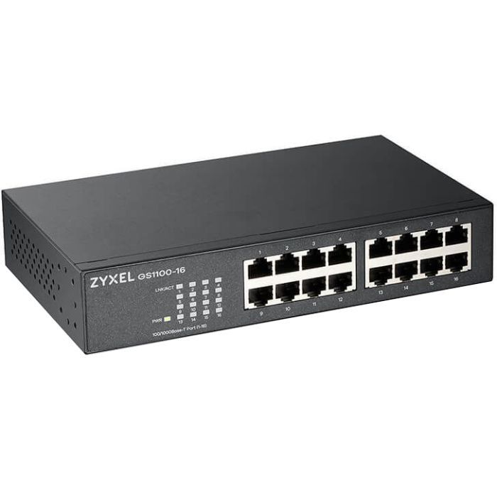 Коммутатор сетевой ZyXel GS1100-16 (GS1100-16-EU0103F) изображение 3