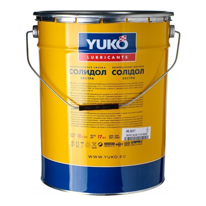 Мастило автомобільне Yuko Солідол Жировий 1л (4820070242515) зображення 3