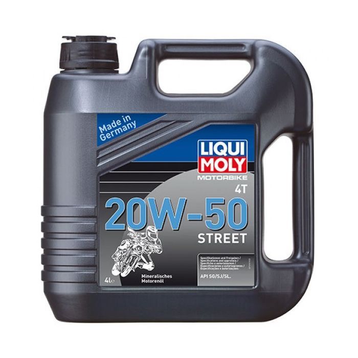 Моторное масло Liqui Moly Motorbike 4T 20W-50 Street 4л. (1696)