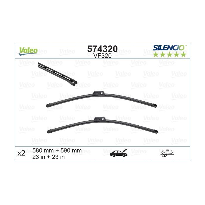 Щетка стеклоочистителя Valeo 574320